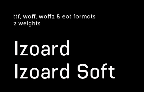 Included in izoard webfont complete