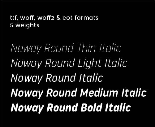 Included in noway round web - italic