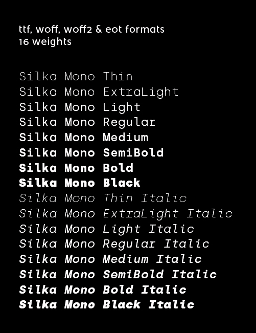 Included in silka mono web - complete