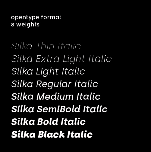 Included in silka desktop - italic